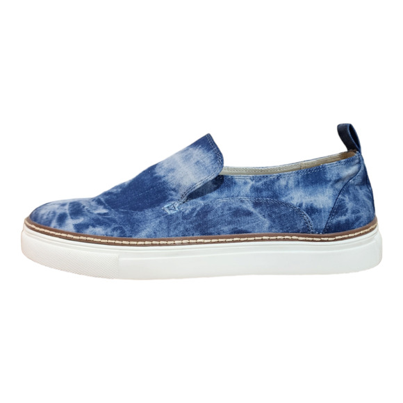 Crown Vintage Kaide Blue Tie Dye Slip-On Sneakers Women’s Size 8.5 - Picture 1 of 8